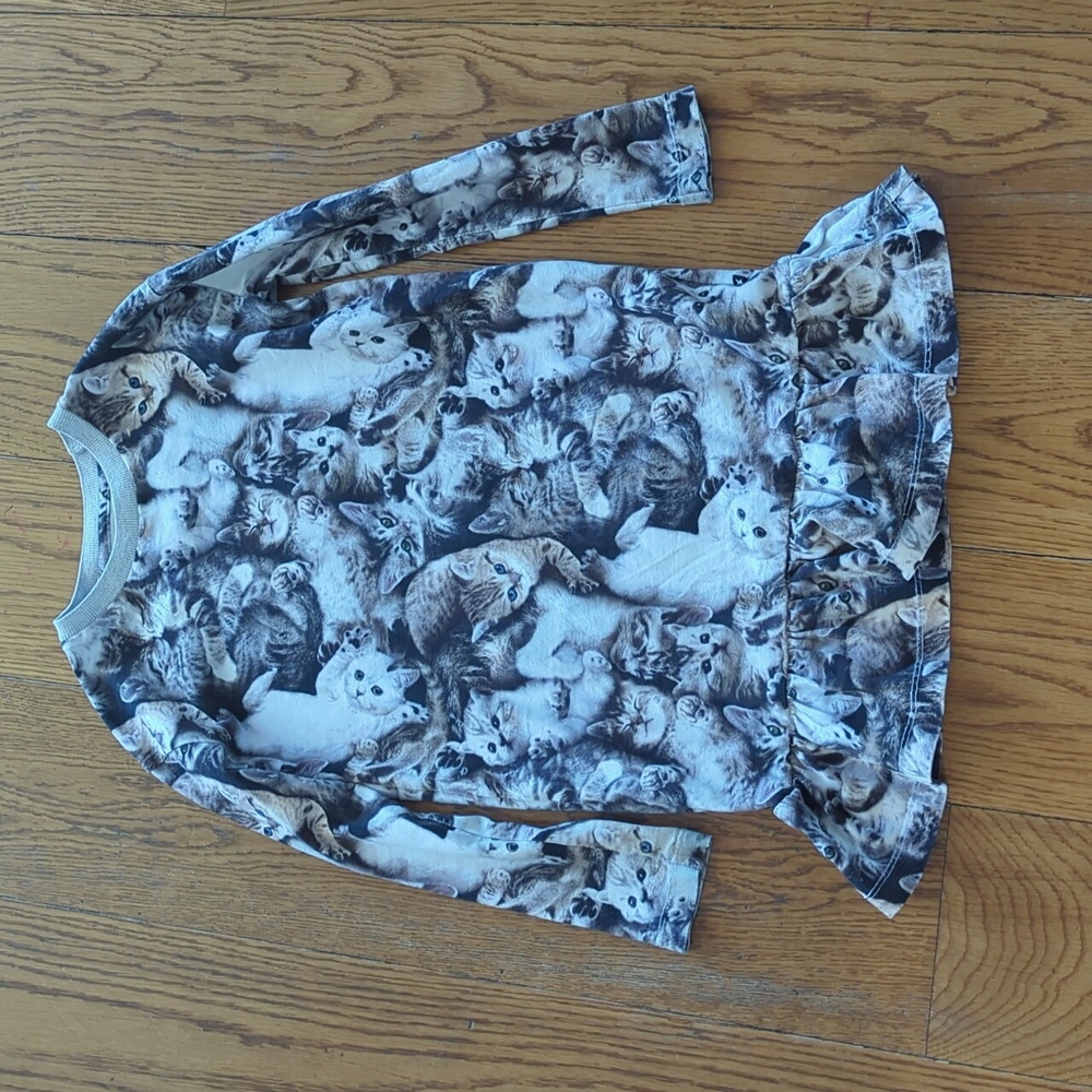 Molo Caras Miauuu Dress Covered In Cats 🐈